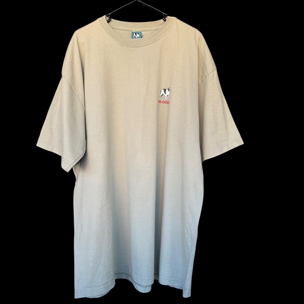 Big Dogs Shirt Mens 2XLT Beige Barbecue Rules Beer Grill Funny Graphic Tee - Picture 2 of 9